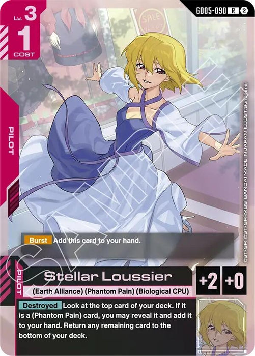 Image for Stellar Loussier (GD05-090) (Holofoil) [Freedom Ascension] (GD05) - Gundam Card Game