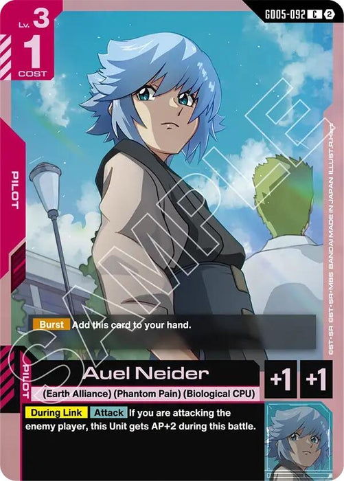 Image for Auel Neider (GD05-092) [Freedom Ascension] (GD05) - Gundam Card Game