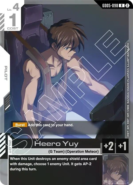 Image for Heero Yuy (GD05-098) (Holofoil) [Freedom Ascension] (GD05) - Gundam Card Game