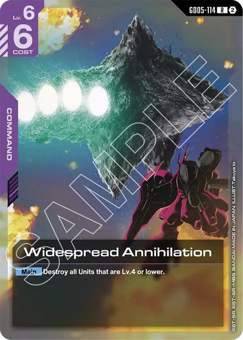 Image for Widespread Annihilation (GD05-114) (Holofoil) [Freedom Ascension] (GD05) - Gundam Card Game