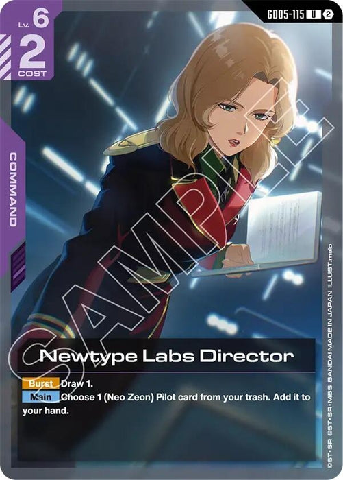 Image for Newtype Labs Director (GD05-115) [Freedom Ascension] (GD05) - Gundam Card Game