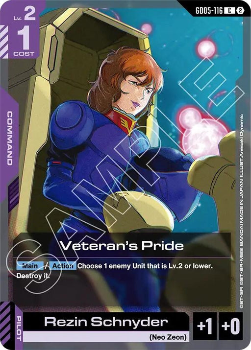 Image for Veteran's Pride (GD05-116) [Freedom Ascension] (GD05) - Gundam Card Game