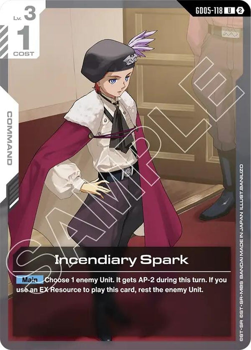Image for Incendiary Spark (GD05-118) [Freedom Ascension] (GD05) - Gundam Card Game
