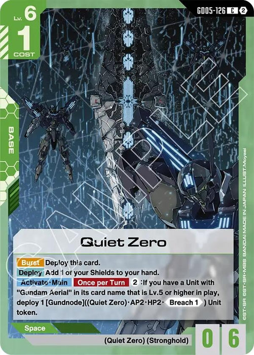 Image for Quiet Zero (GD05-126) [Freedom Ascension] (GD05) - Gundam Card Game