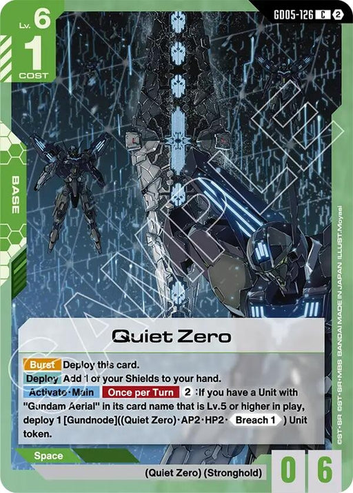 Image for Quiet Zero (GD05-126) [Freedom Ascension] (GD05) - Gundam Card Game