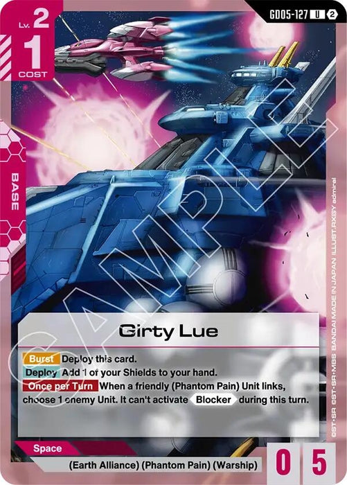 Image for Girty Lue (GD05-127) [Freedom Ascension] (GD05) - Gundam Card Game