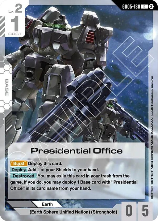 Image for Presidential Office (GD05-130) [Freedom Ascension] (GD05) - Gundam Card Game