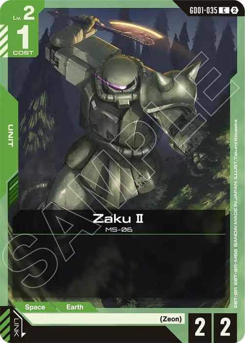 Image for Zaku II (GD01-035) [Deck Build Box Freedom Ascension] (SC01) - Gundam Card Game