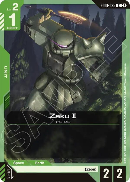 Image for Zaku II (GD01-035) [Deck Build Box Freedom Ascension] (SC01) - Gundam Card Game