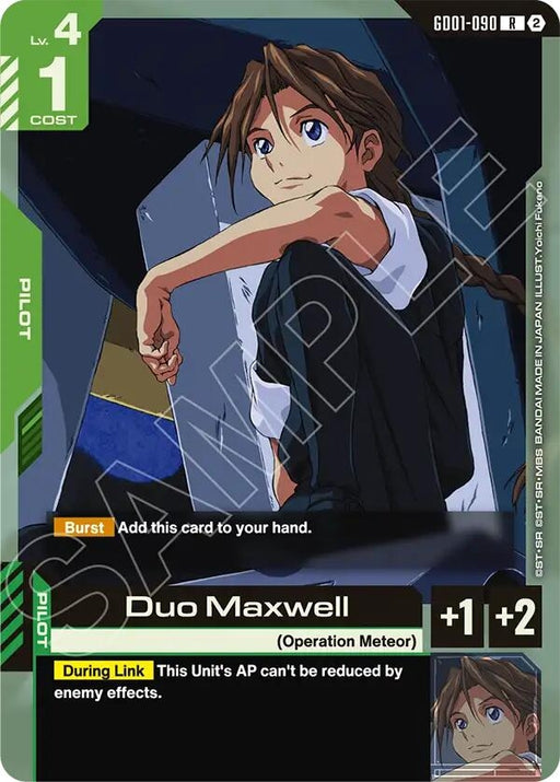 Image for Duo Maxwell (GD01-090) [Deck Build Box Freedom Ascension] (SC01) - Gundam Card Game