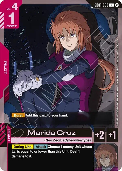 Image for Marida Cruz (GD01-093) [Deck Build Box Freedom Ascension] (SC01) - Gundam Card Game