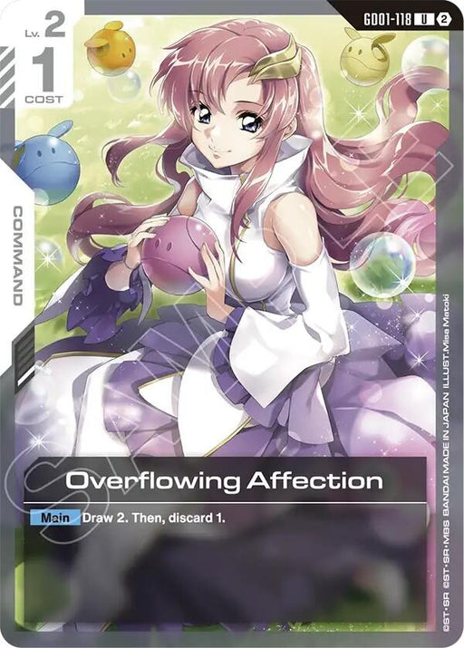 Image for Overflowing Affection (GD01-118) [Deck Build Box Freedom Ascension] (SC01) - Gundam Card Game