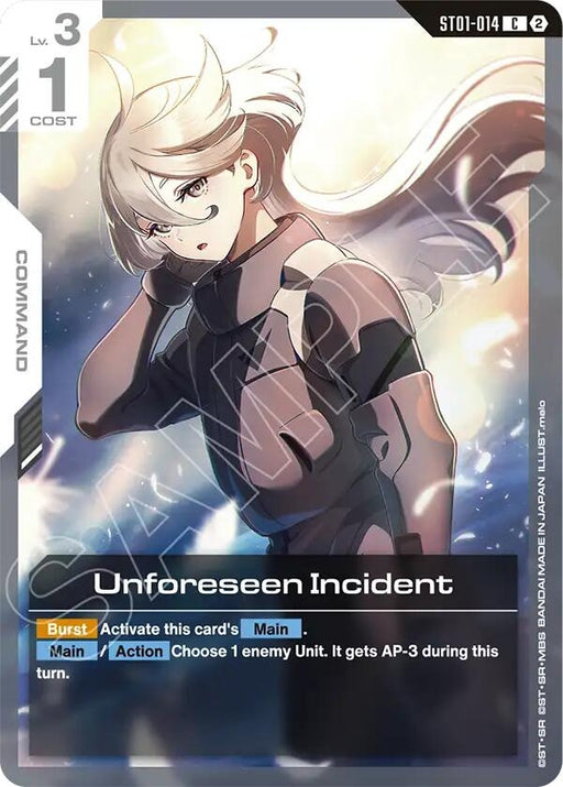 Image for Unforeseen Incident (ST01-014) [Deck Build Box Freedom Ascension] (SC01) - Gundam Card Game