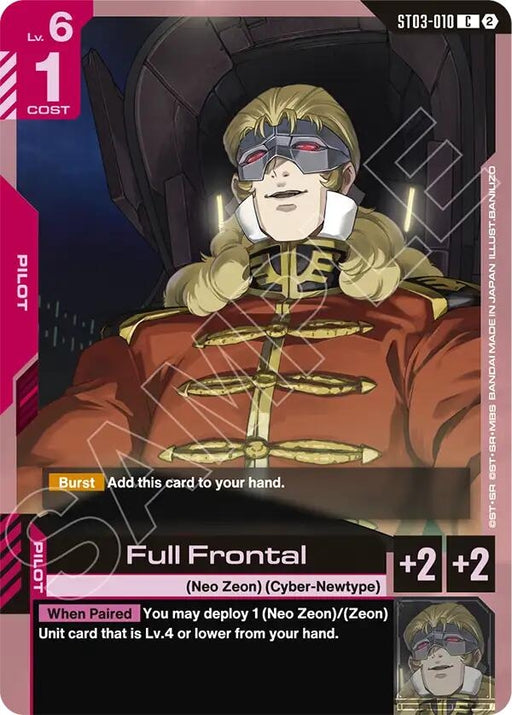 Image for Full Frontal (ST03-010) [Deck Build Box Freedom Ascension] (SC01) - Gundam Card Game