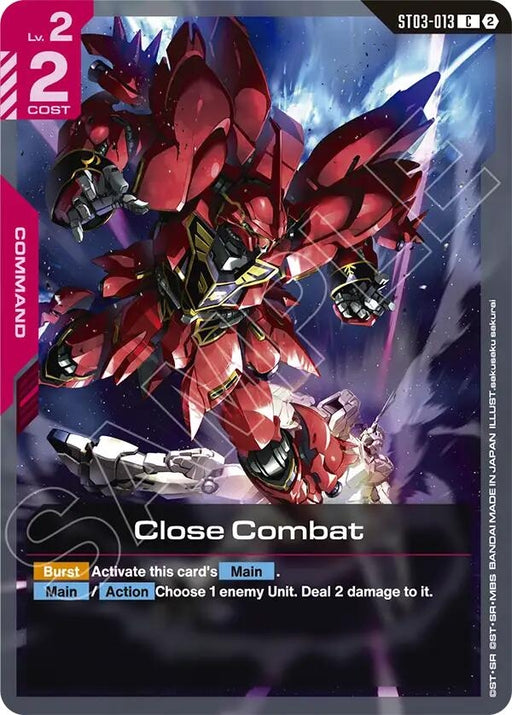 Image for Close Combat (ST03-013) [Deck Build Box Freedom Ascension] (SC01) - Gundam Card Game