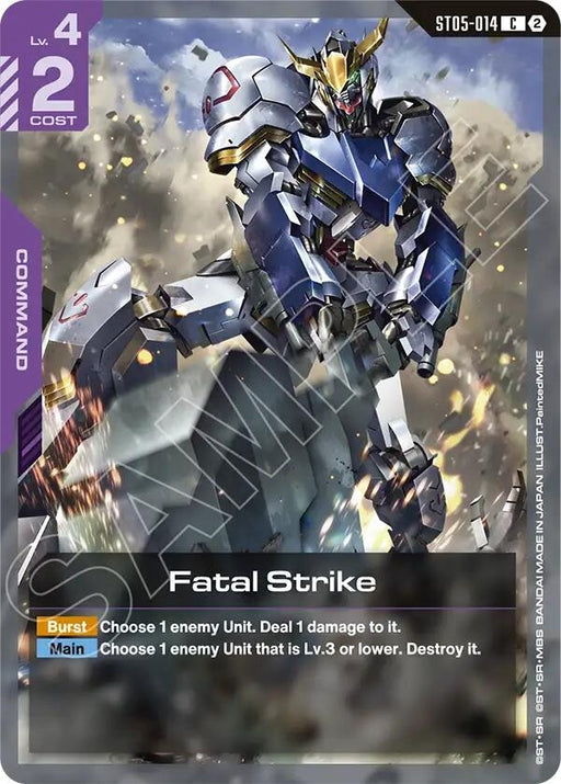 Image for Fatal Strike (ST05-014) [Deck Build Box Freedom Ascension] (SC01) - Gundam Card Game