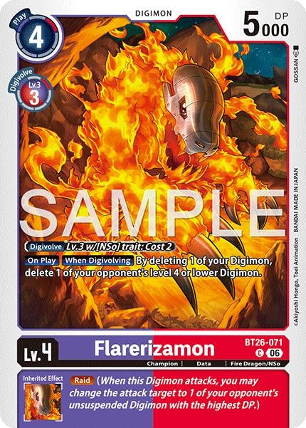 Image for Flarerizamon (BT26-071 C) [Timeless Bonds] (BT-26) - Digimon Card Game