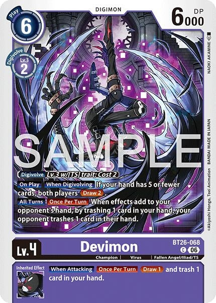 Image for Devimon (BT26-068 C) [Timeless Bonds] (BT-26) - Digimon Card Game