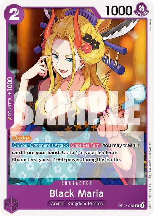 Image for Black Maria (OP17-072) [The World's Strongest Warriors] (OP17) - One Piece Card Game