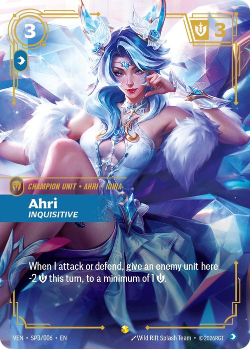 Ahri, Inquisitive (SP3/006) (Foil) [Vendetta] (VEN)