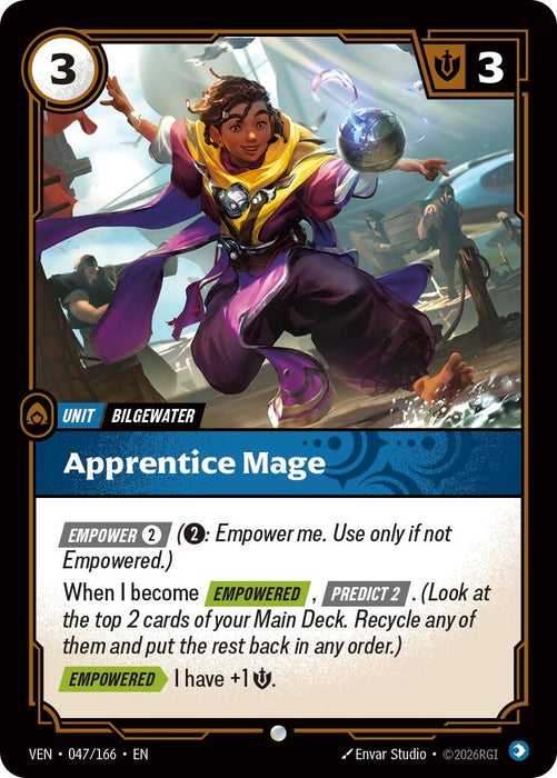 Image for Apprentice Mage (047/166) (Foil) [Vendetta] (VEN) - Riftbound: League of Legends Trading Card Game