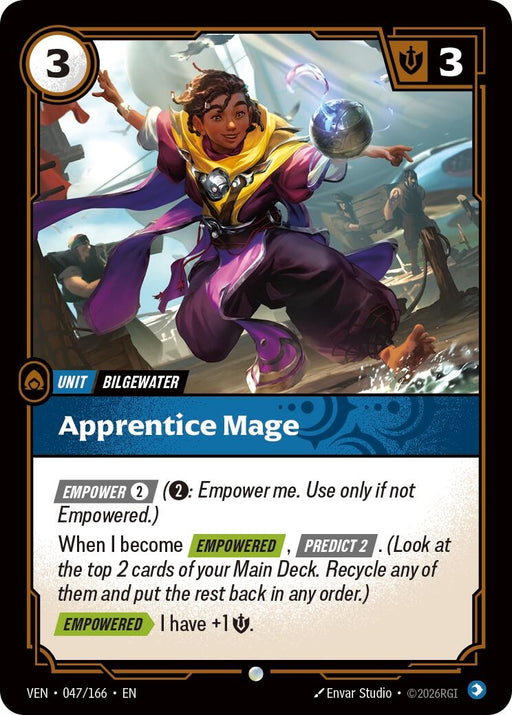 Image for Apprentice Mage (047/166) (Foil) [Vendetta] (VEN) - Riftbound: League of Legends Trading Card Game