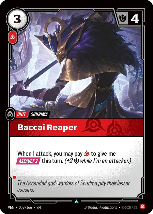 Image for Baccai Reaper (009/166) (Foil) [Vendetta] (VEN) - Riftbound: League of Legends Trading Card Game