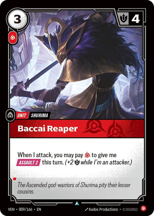 Image for Baccai Reaper (009/166) (Foil) [Vendetta] (VEN) - Riftbound: League of Legends Trading Card Game