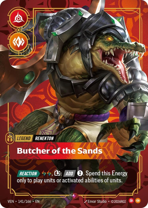 Renekton - Butcher of the Sands (141/166) (Foil) [Vendetta] (VEN)