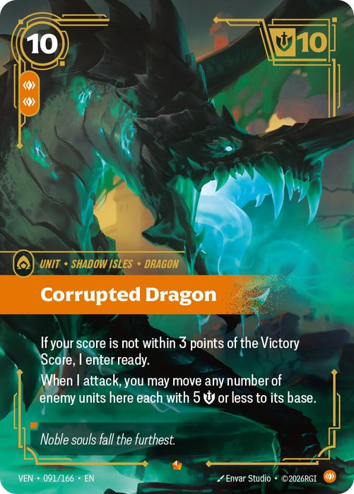 Corrupted Dragon (091/166) (Foil) [Vendetta] (VEN)