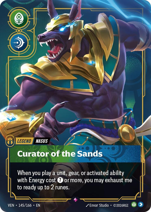 Nasus - Curator of the Sands (145/166) (Foil) [Vendetta] (VEN)