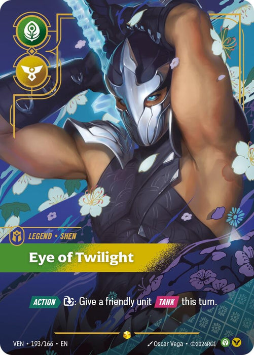 Shen - Eye of Twilight (Overnumbered) (193/166) (Foil) [Vendetta] (VEN)