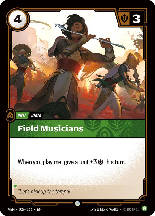 Image for Field Musicians (026/166) [Vendetta] (VEN) - Riftbound: League of Legends Trading Card Game