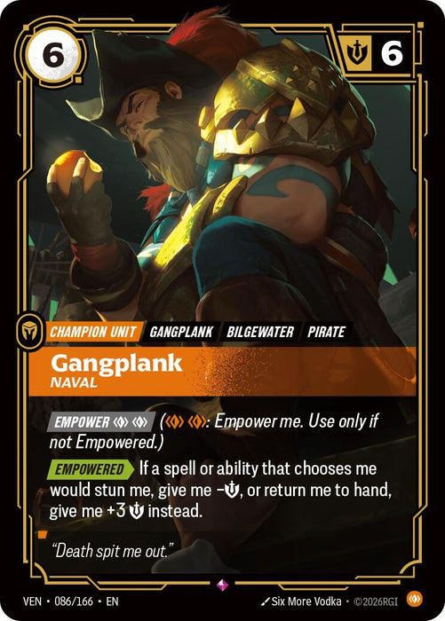 Gangplank, Naval (086/166) (Foil) [Vendetta] (VEN)