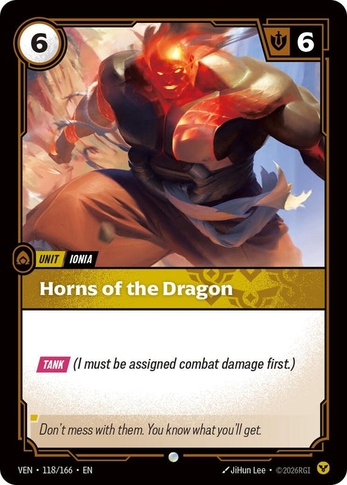 Image for Horns of the Dragon (118/166) (Foil) [Vendetta] (VEN) - Riftbound: League of Legends Trading Card Game