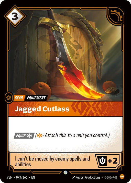 Image for Jagged Cutlass (073/166) [Vendetta] (VEN) - Riftbound: League of Legends Trading Card Game