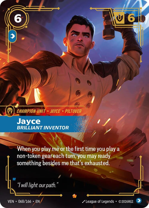 Jayce, Brilliant Inventor (068/166) (Foil) [Vendetta] (VEN)