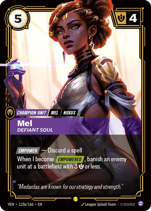 Mel, Defiant Soul (Alternate Art) (110a/166) (Foil) [Vendetta] (VEN)