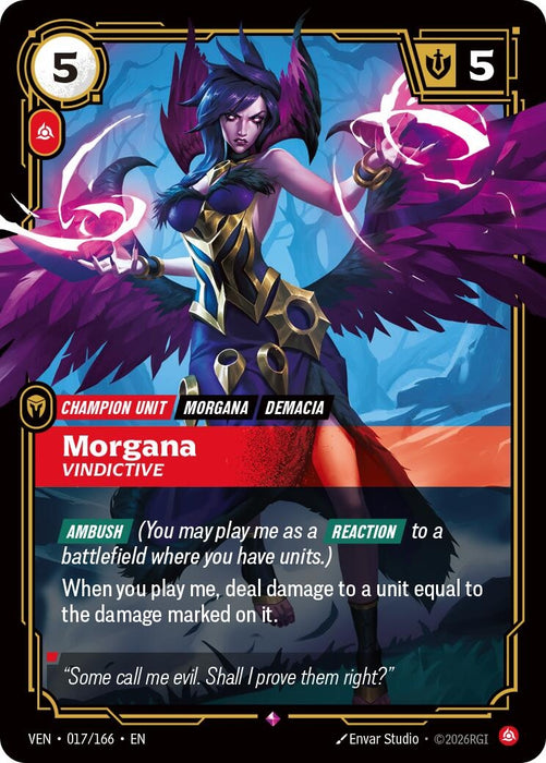 Morgana, Vindictive (017/166) (Foil) [Vendetta] (VEN)