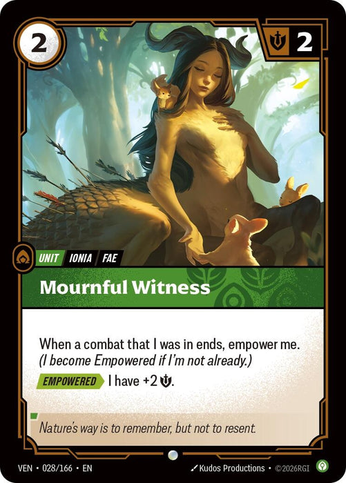 Image for Mournful Witness (028/166) (Foil) [Vendetta] (VEN) - Riftbound: League of Legends Trading Card Game