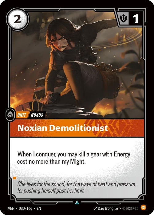 Image for Noxian Demolitionist (080/166) (Foil) [Vendetta] (VEN) - Riftbound: League of Legends Trading Card Game