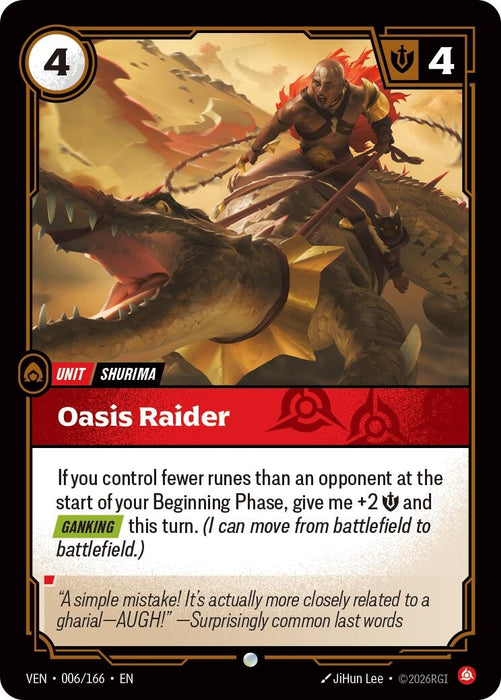 Image for Oasis Raider (006/166) (Foil) [Vendetta] (VEN) - Riftbound: League of Legends Trading Card Game