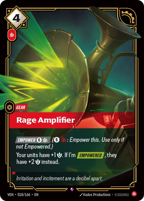 Rage Amplifier (018/166) (Foil) [Vendetta] (VEN)