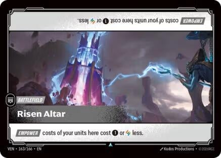 Image for Risen Altar (163/166) (Foil) [Vendetta] (VEN) - Riftbound: League of Legends Trading Card Game
