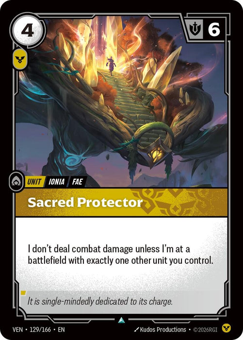 Image for Sacred Protector (129/166) (Foil) [Vendetta] (VEN) - Riftbound: League of Legends Trading Card Game