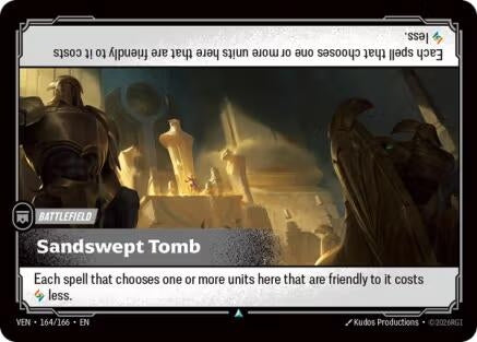 Image for Sandswept Tomb (164/166) (Foil) [Vendetta] (VEN) - Riftbound: League of Legends Trading Card Game