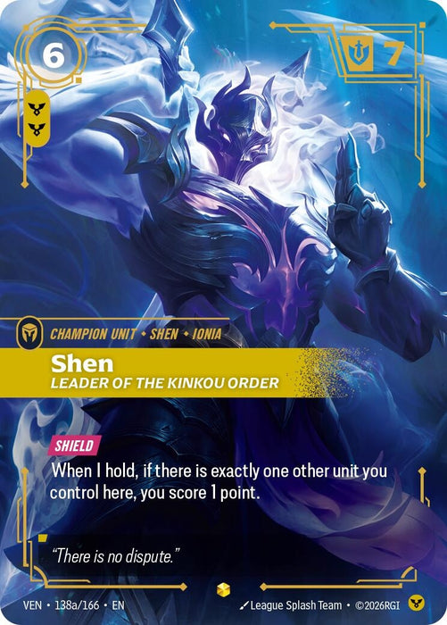 Shen, Leader of the Kinkou Order (Alternate Art) (138a/166) (Foil) [Vendetta] (VEN)