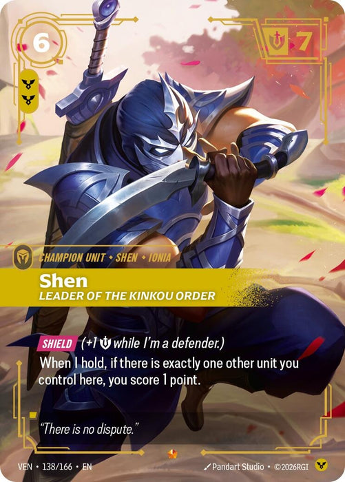 Shen, Leader of the Kinkou Order (138/166) (Foil) [Vendetta] (VEN)