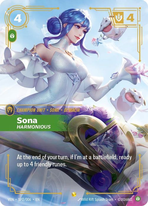 Sona, Harmonious (SP2/006) (Foil) [Vendetta] (VEN)