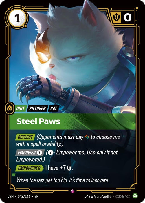 Steel Paws (043/166) (Foil) [Vendetta] (VEN)